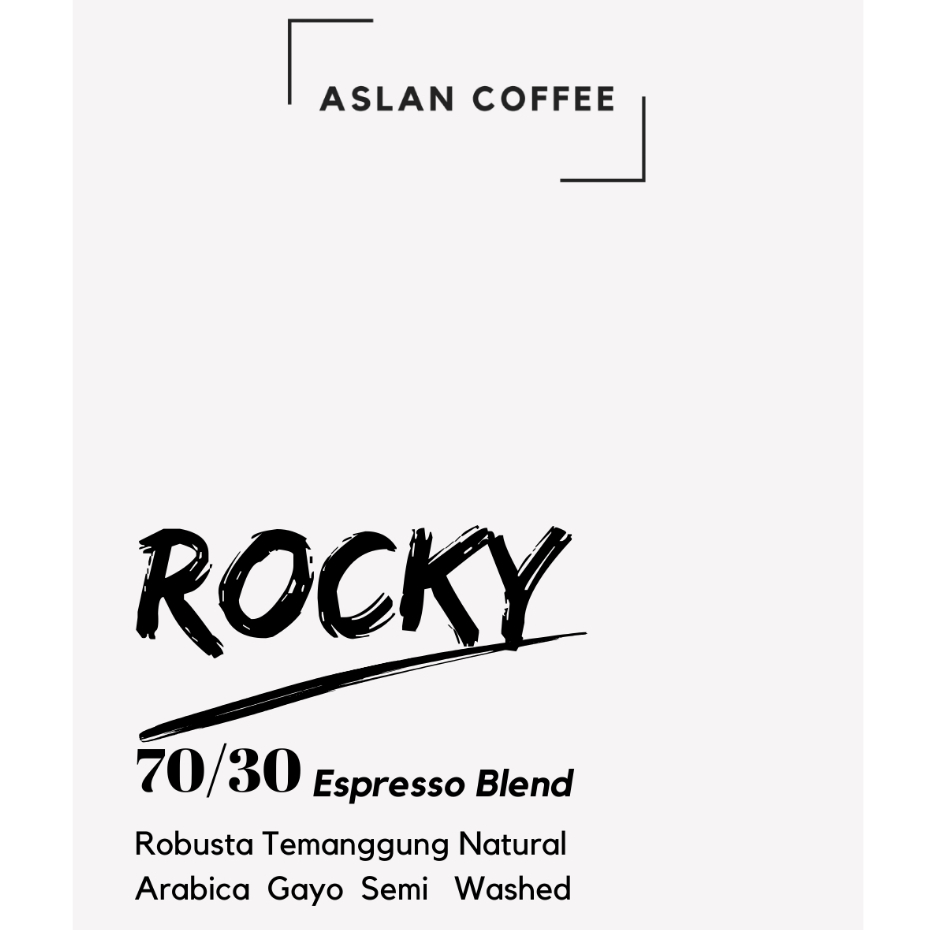 

Rocky Es Kopi Susu Blend 70/30 Robusta Arabica - Aslan Coffee