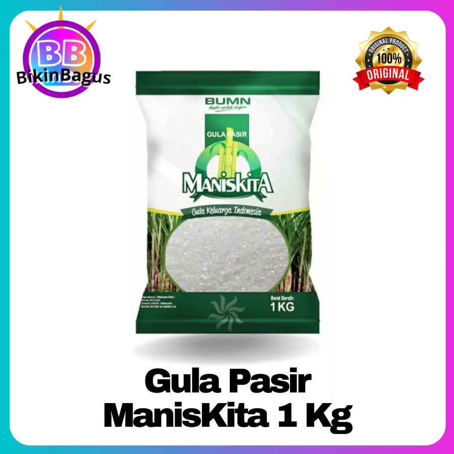 

Gula pasir Manis Kita 1 kg gula kemasan maniskita 1kg