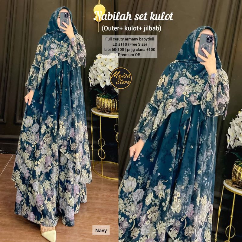 NABILAH SET KULOT / GAMIS WANITA TERMURAH LABEL JASMINE
