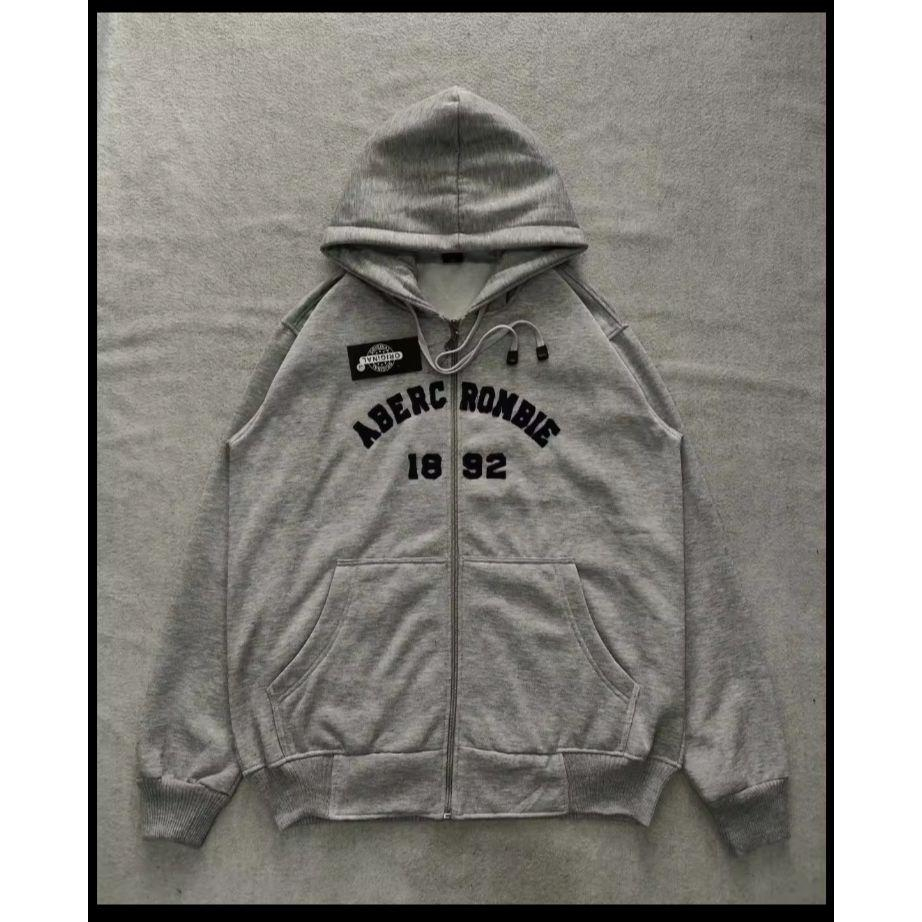 SWEATER HOODIE ZIPPER RISLETING ABERCROMBIE PRIA WANITA//HOODIE JAKET ZIPPER ABERCROMBIE//READY//BAN