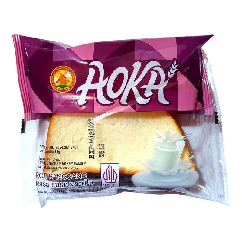 Roti Aoka rasa susu vanilla