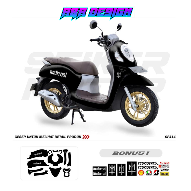 DECAL STICKER SCOOPY 2017-2023 MATERNAL