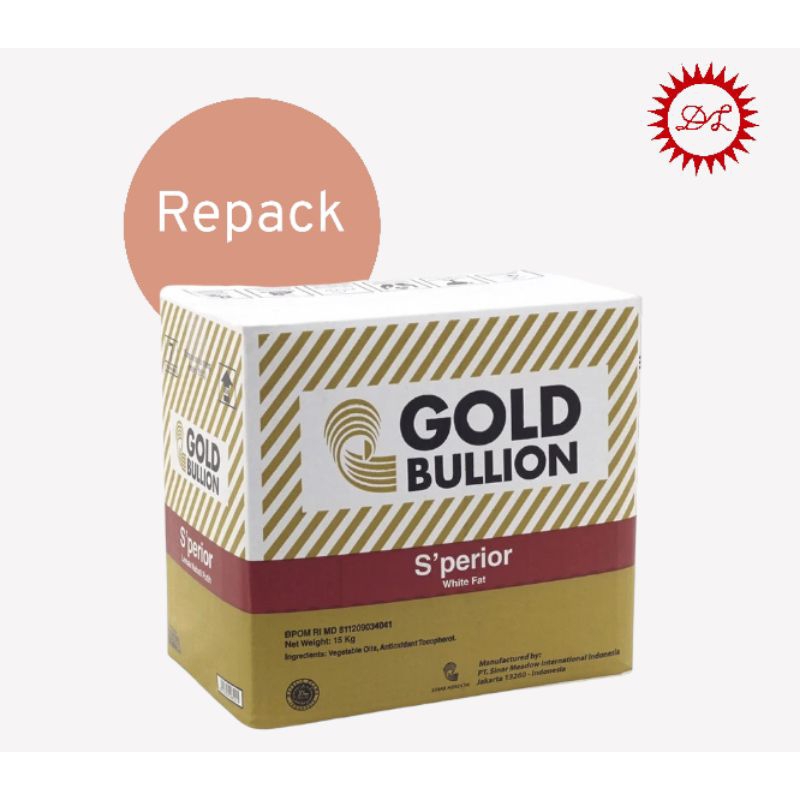 

Mentega Putih Goldbulion Superior Repack 100gr / 250gr / 500gr