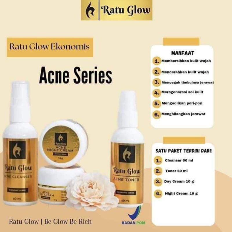ratu glow paket acne