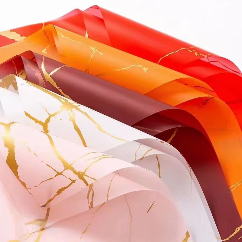 

KERTAS BUKET FLOWER WRAPING GOLD MARBLE CELLOPHANE / KERTAS CELLOPHANE BAHAN BUKET MOTIF MARMER
