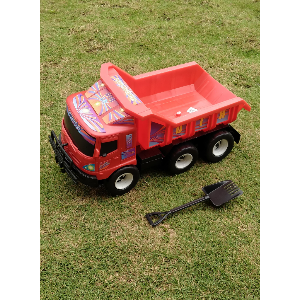 TRUK MAINAN ANAK PENGANGKUT BARANG PASIR BATU UKURAN SEDANG