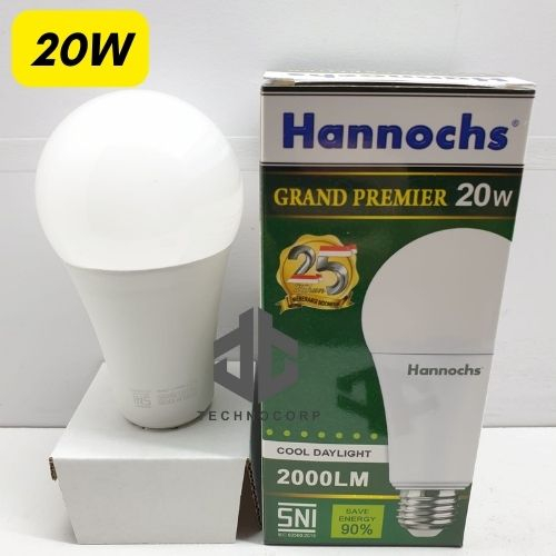 LAMPU HANNOCHS GRAND PREMIER 20W PUTIH / 20 WATT BOLA LED