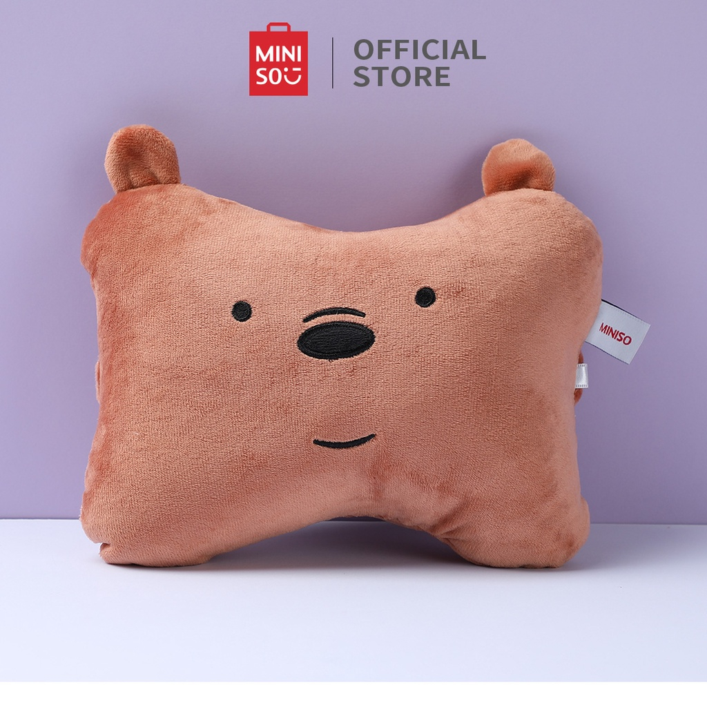 BONEKA BANTAL  We Bare Bears Buat Bantal Mobil Bantal Leher Mobil Bone-Pillow Karakter Lucu Bantal Sandaran Kepala Headrest