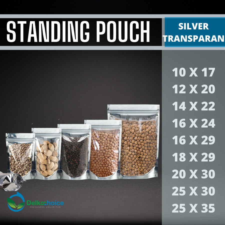 STANDING POUCH KOMBINASI METALIZED - KEMASAN ZIPLOCK /PACK