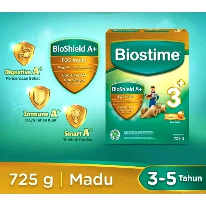 HealthyWay Kids (Biostime) 3 Plus Madu/ Vanila, 725gr