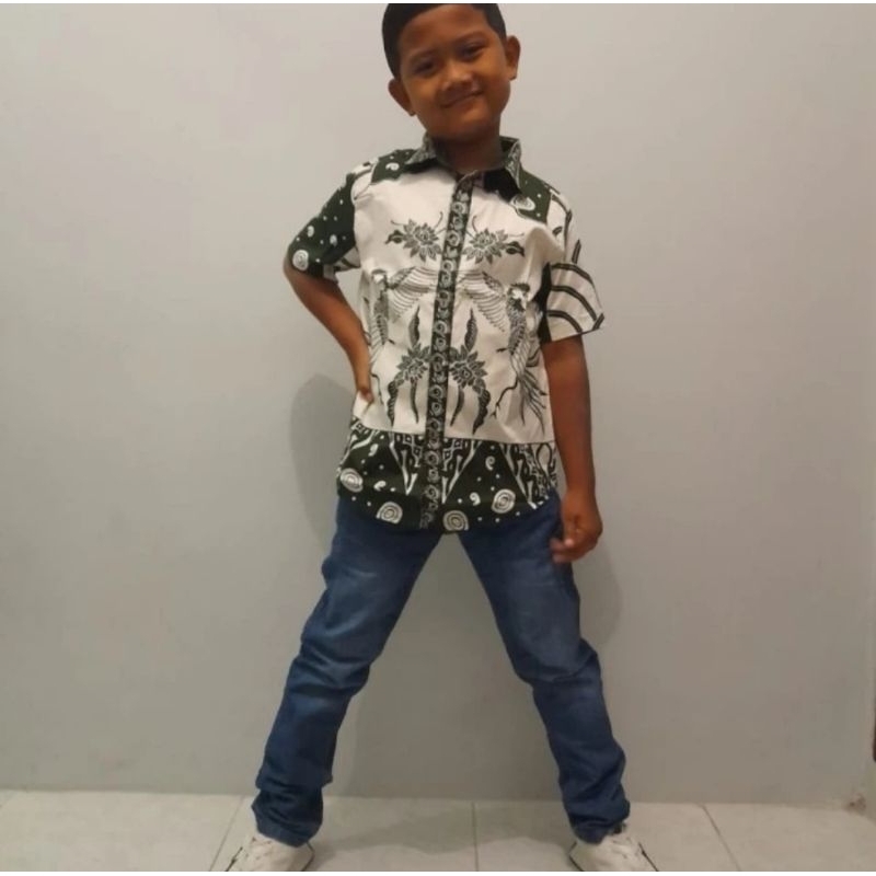 dress batik anak laki-laki