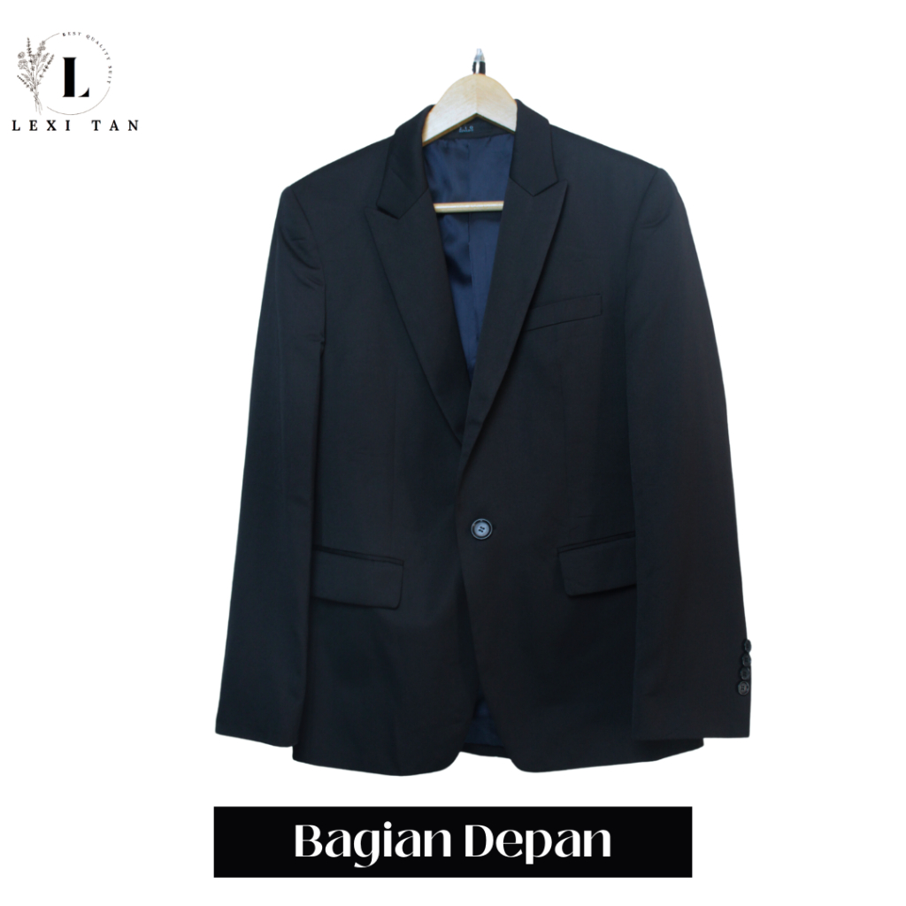 Jas / Blazer Pria Warna Hitam Merk Zio Songzio (S)