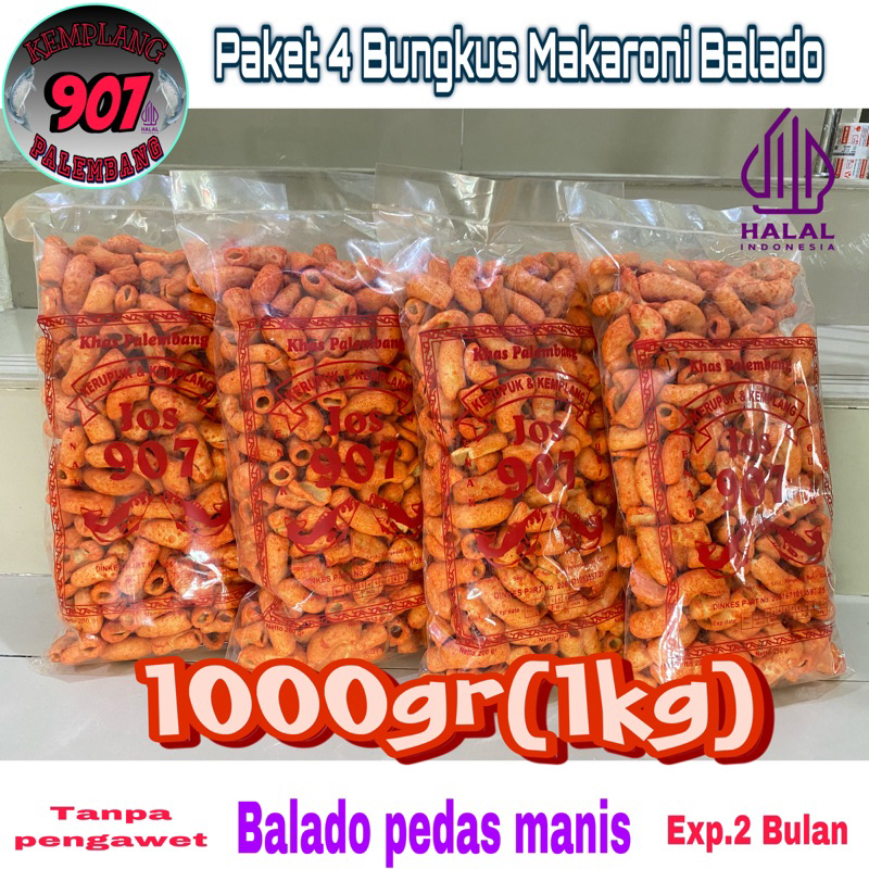 

PAKET 4 bungkus MAKARONI BALADO PEDAS MANIS