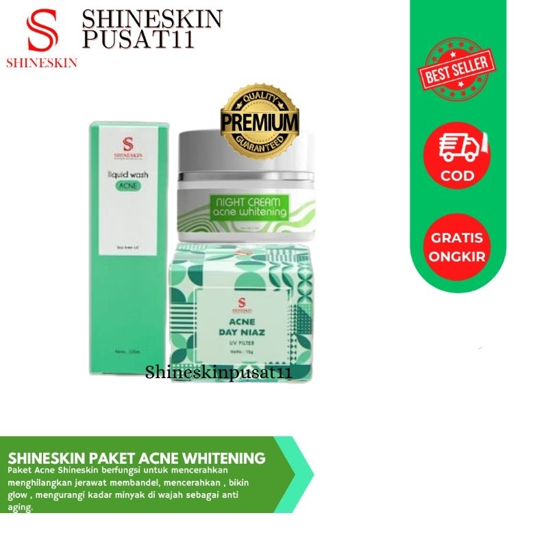 Paket Acne Shineskin - Shineskin Paket Acne Whitening / Perawatan Acne / Paket Acne