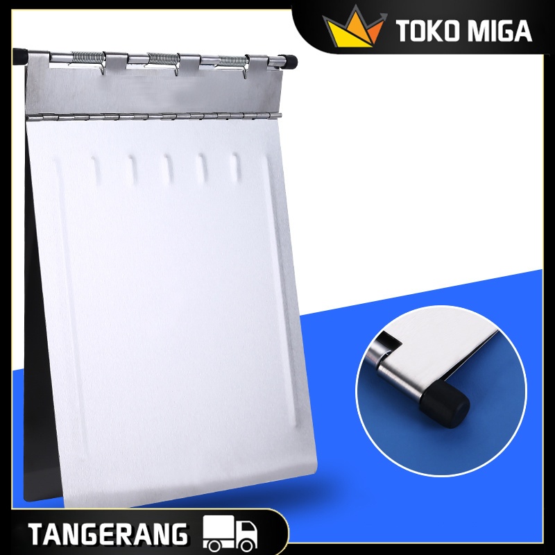 

Patient Folder Metal Clipboard Stainless Folder Pasien A4 Untuk Rumah Sakit, Klinik, Sekolah