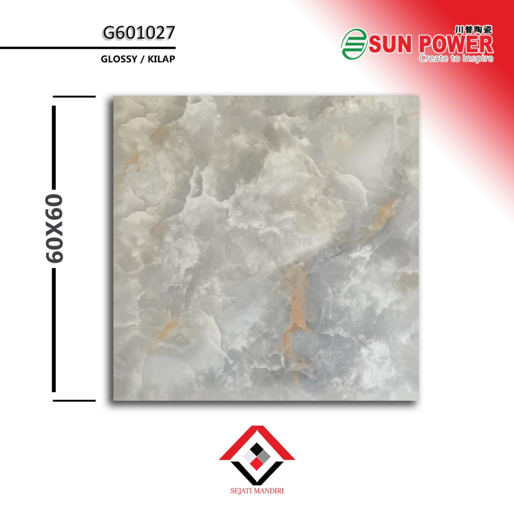 granit 60x60 - motif marmer - sunpower g601027