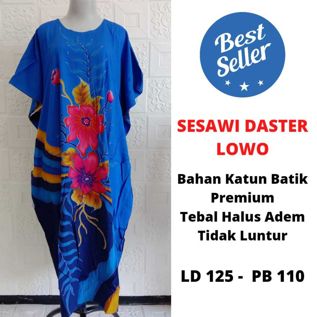 Daster Wanita Batik Sesawi Model Kalong | Daster Lowo Kalong | Daster Batik Wanita Lowo | Dress Bati