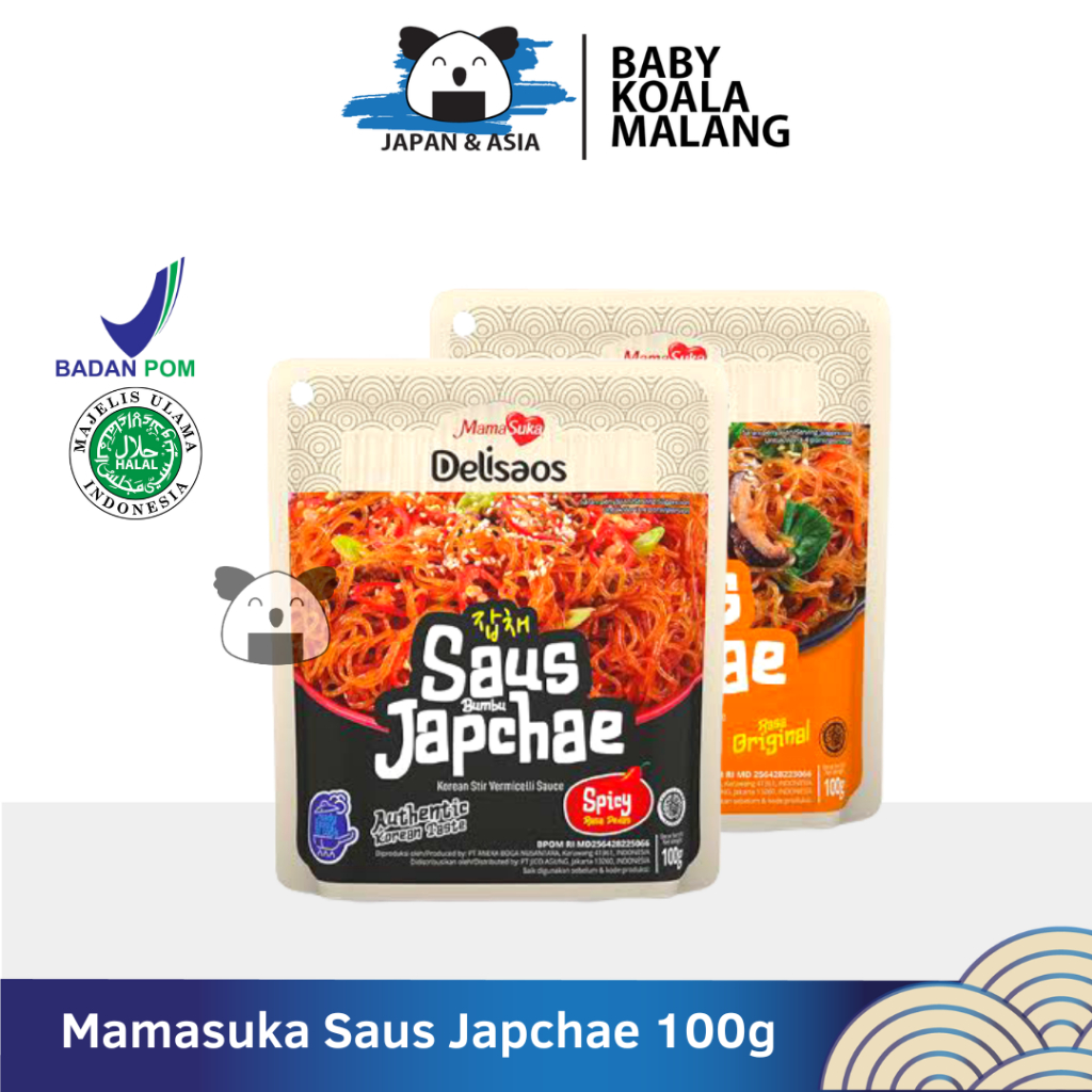 

MAMASUKA Saus Japchae Noodle Glass Korea 100 g Halal.