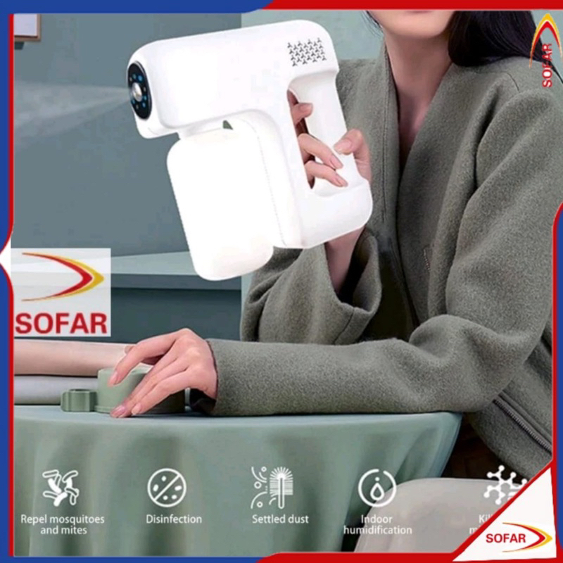 Fogging Gun Nano Spray Gun Disinfectant Wireless 300ml UV Sterilizer Q8s