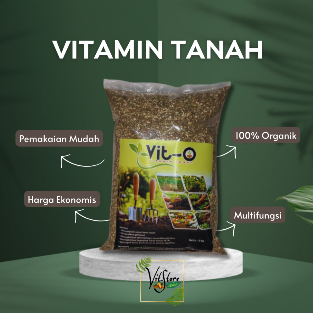 VITAMIN TANAH ~ VIT-O MEMPERBAIKI UNSUR HARA TANAH Kemasan 2KG