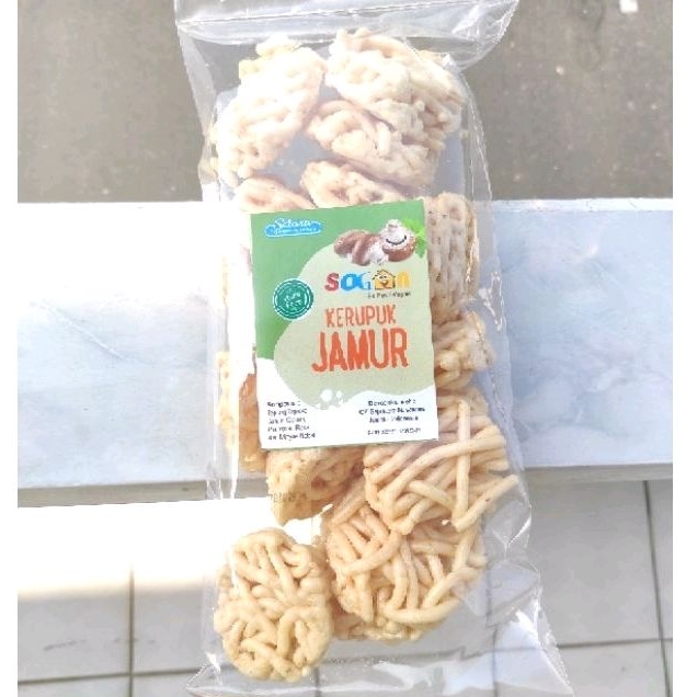 

Kerupuk - Krupuk Keriting Jamur Sogan Vegan & Vegetarian