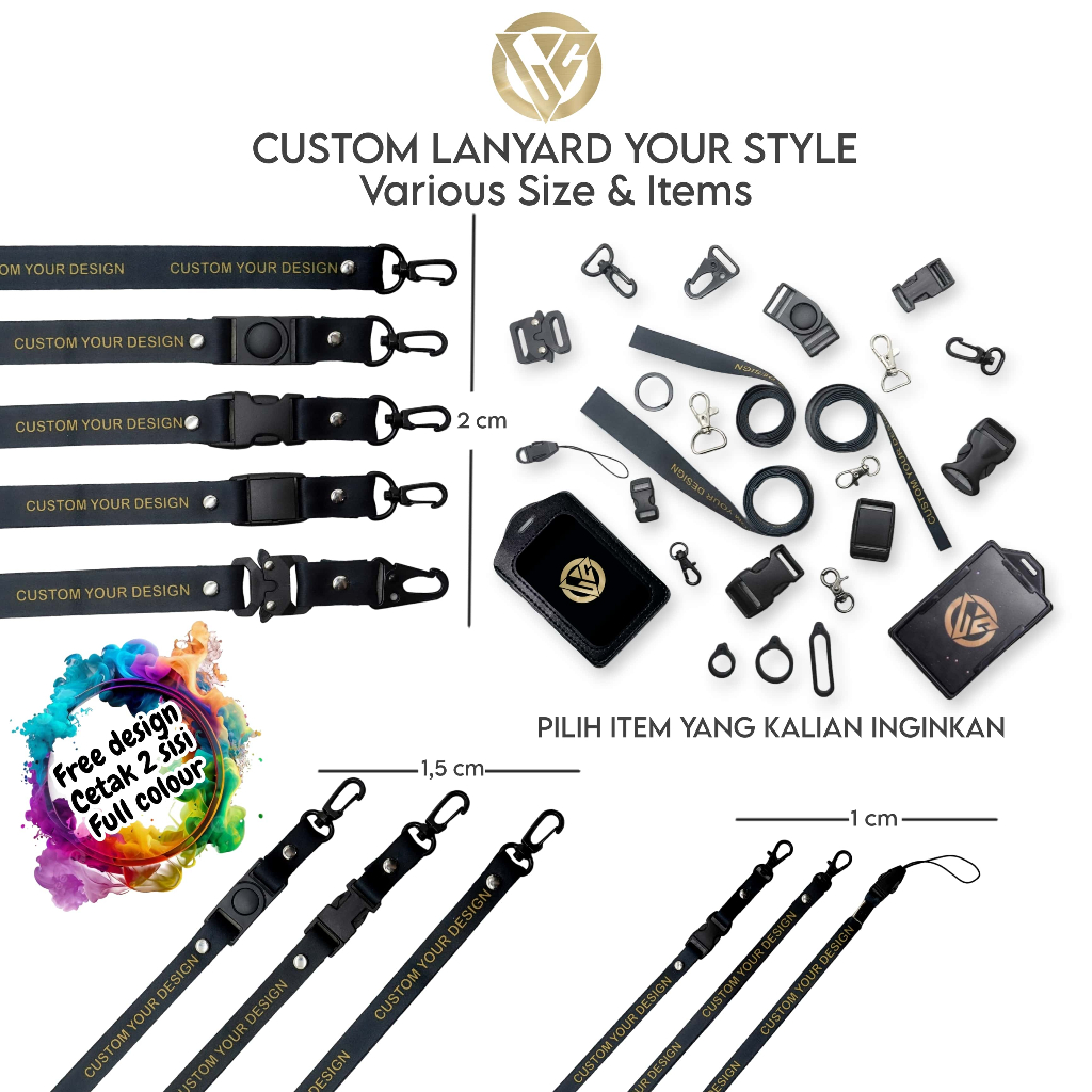 

RK Lanyard Craft Custom Nama Wayang Series Various Size