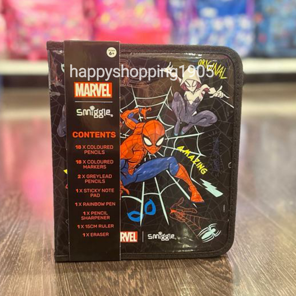 

SMIGGLE SPIDERMAN ZIP IT STATIONERY GIFT PACK - ALAT TULIS SMIGGLE