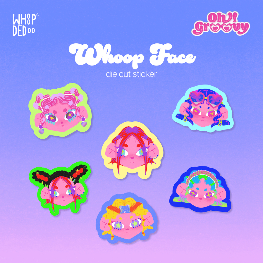 

Sticker – Whoop Face by WhoopDeDoo