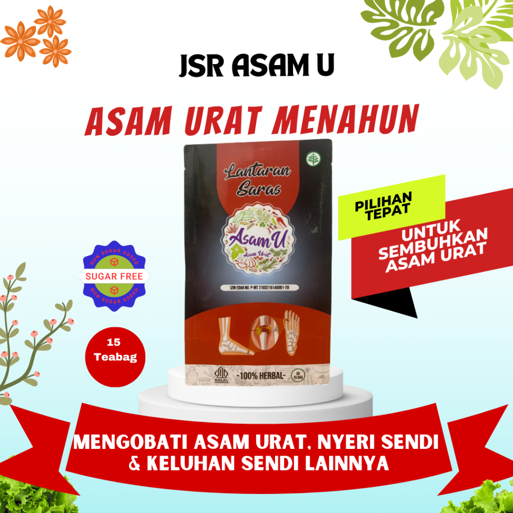 JSR ASAMU Herbal Asam Urat & Nyeri Sendi Lantaran Saras Teh Asam Urat Teh Nyeri Sendi Herbal Asam