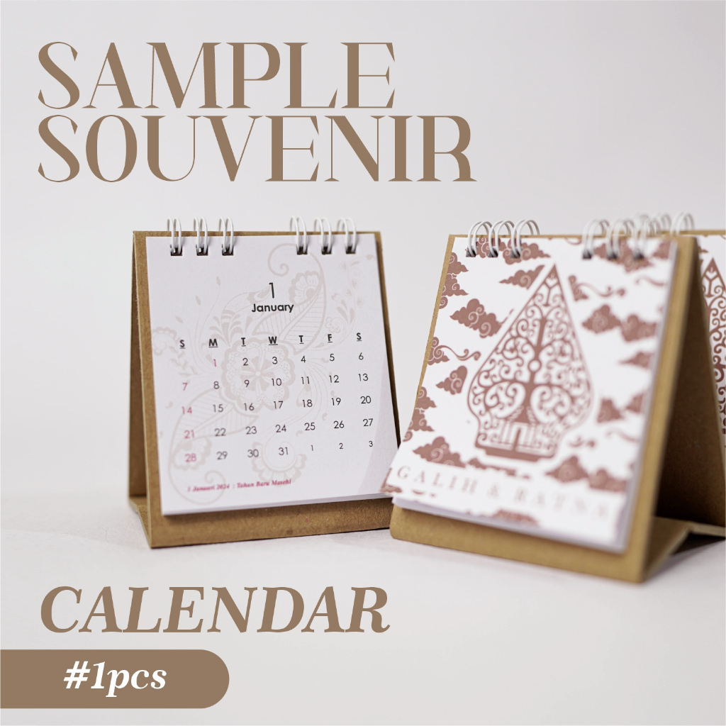 

Sample Kalender (souvenir pernikahan aesthetic)