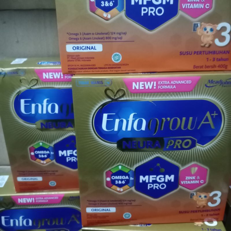 Enfagrow 3 A+ Neura vanila/madu/Original 400g