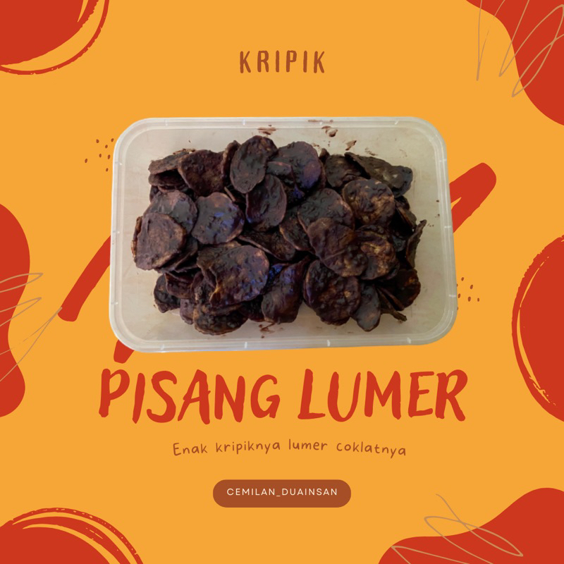 

keripik pisang lumer rasa coklat