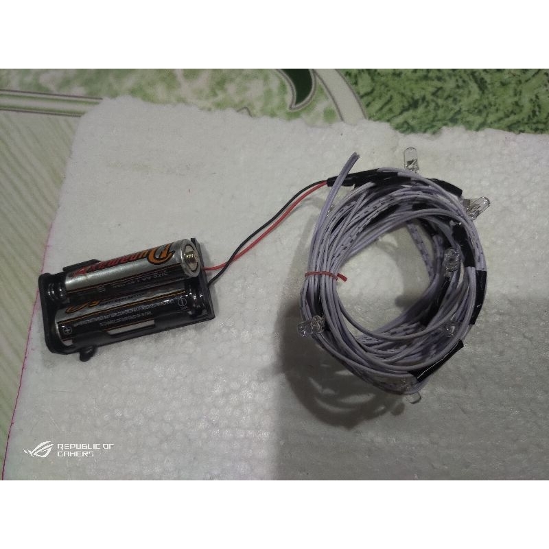 Lampu layangan rakitan 2 meter led RGB disco