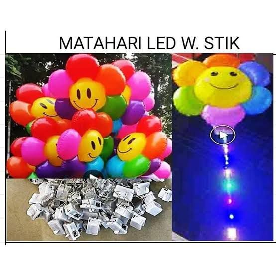 NAIM SURYA ASEMKA_BALON PESTA/MAINAN ANAK BENTUK MATAHARI LED