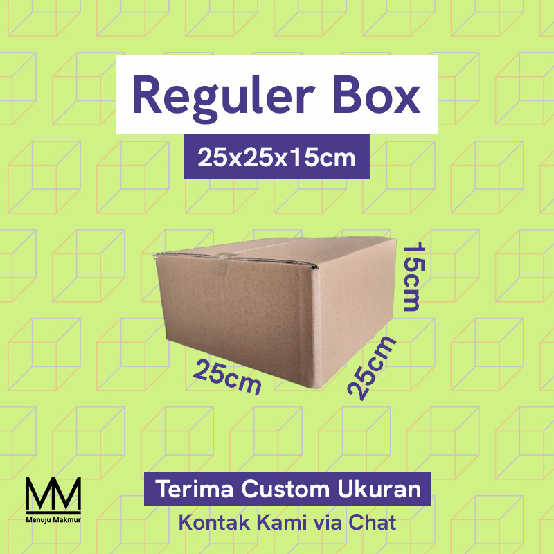 

Kardus Box Dus Polos Coklat Baru 25 X 25 X 15 CM