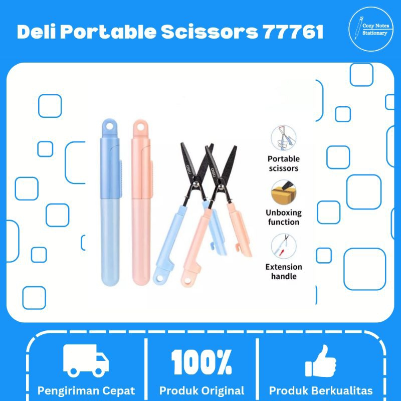 

Deli Portable Scissors 77761 - Gunting Serbaguna