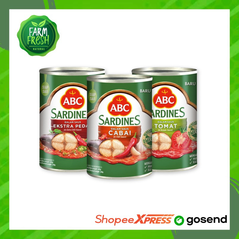 

ABC Sardines Saus Cabai / Tomat / Extra Pedas 425 g