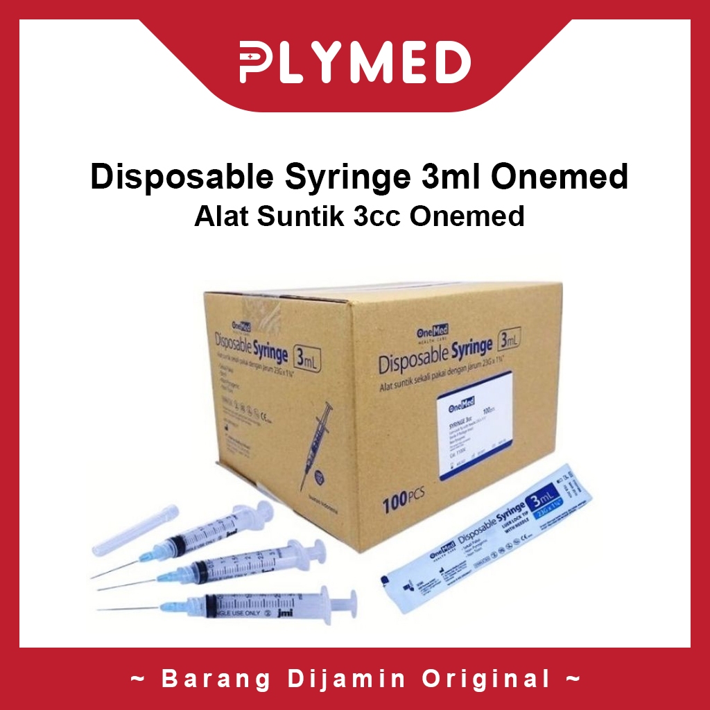 Syringe Onemed 3cc Jarum Suntik 3cc Spuit 3cc Onemed