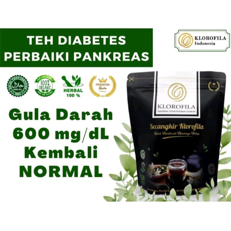 

Teh Herbal Diabetes Klorofila - Obat Herbal Penderita Diabetes / Membantu menormalkan kadar gula darah
