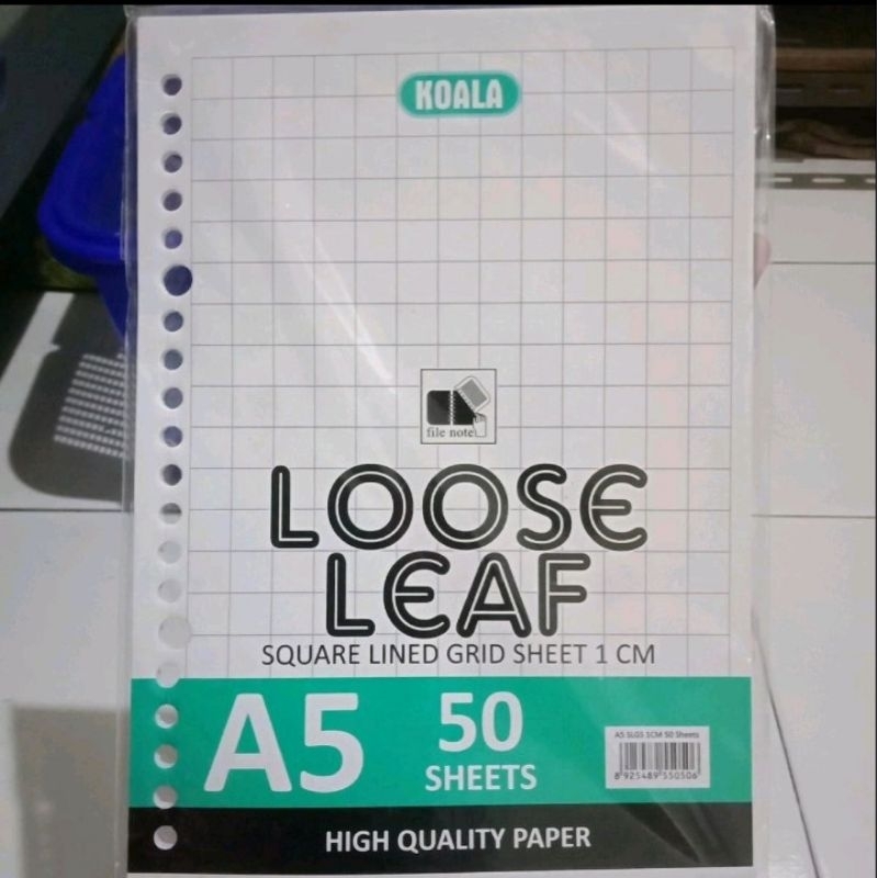 

Loose Leaf Kotak Besar Koala A5 Isi 50