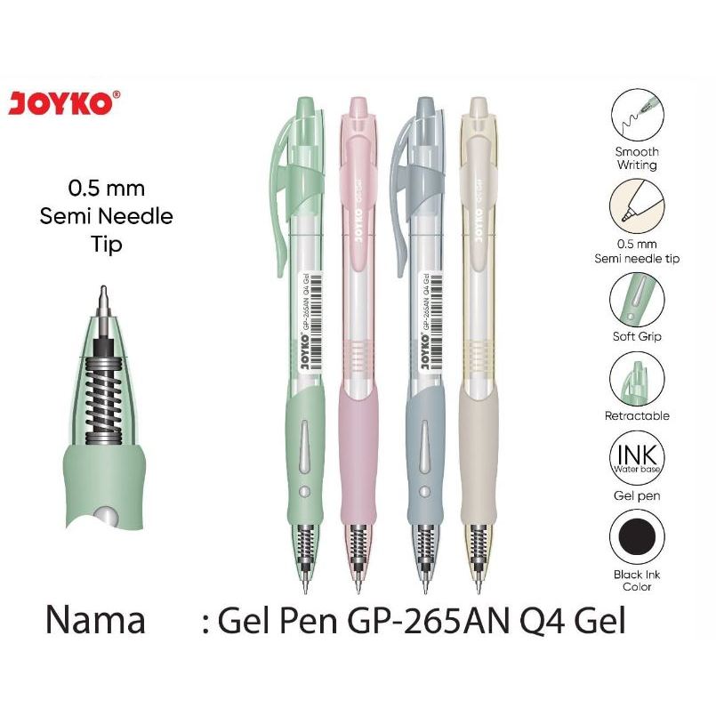 

Pulpen Gel Joyko Gel GP-265AN - 0.5 mm
