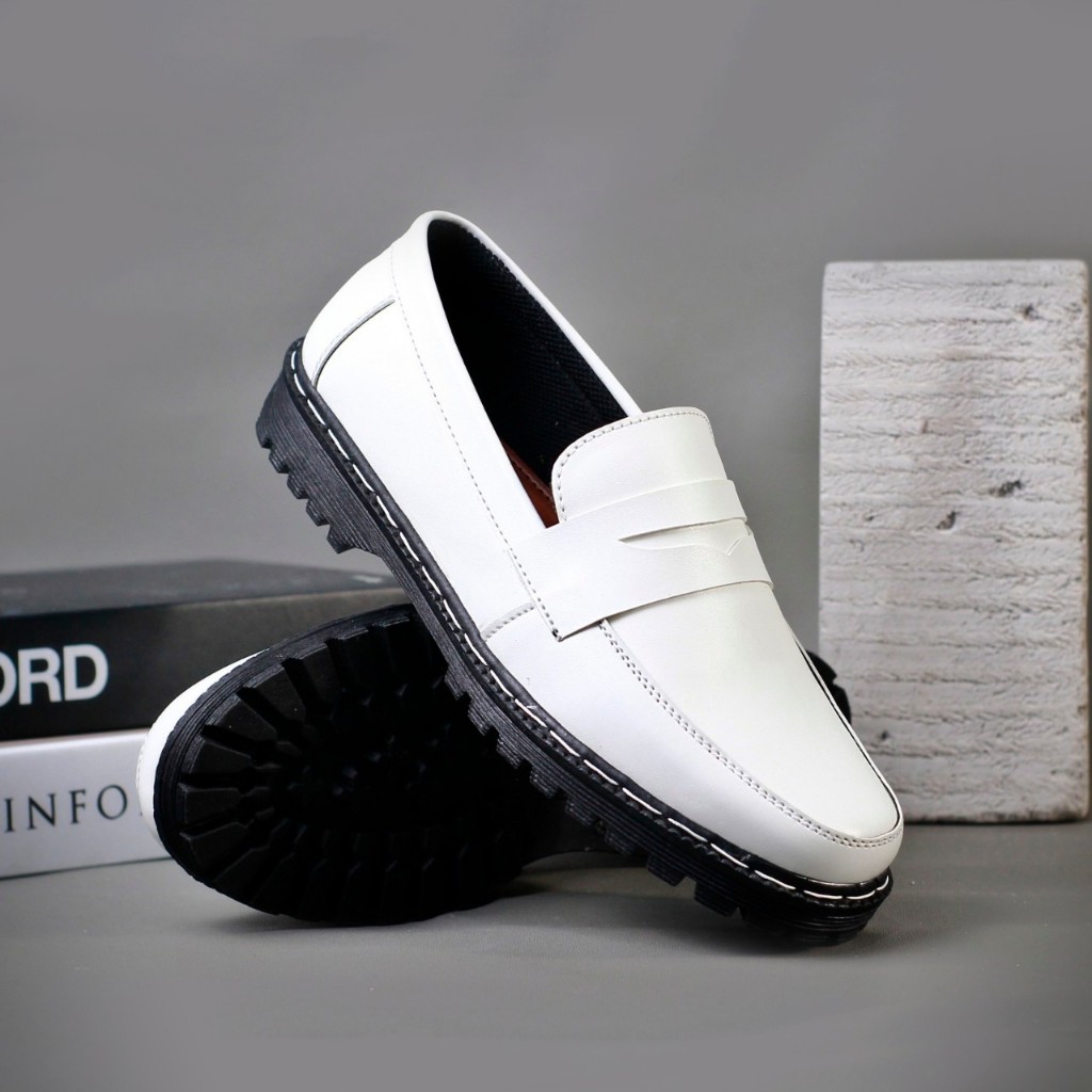 Sepatu WANFAR JRM Docmart Original Slip On Pria Loafers Casual Formal Kerja Kantor Ori Slop Selop