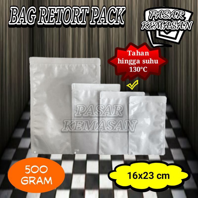 BAG RETORT PACK 500 GRAM KEMASAN FOIL TAHAN PANAS-PRESTO KPACK