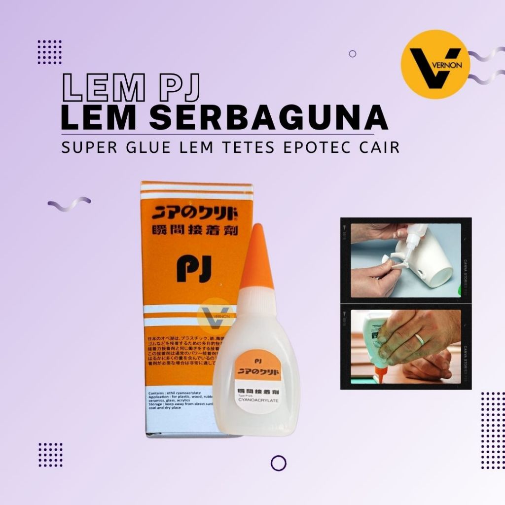 

Lem PJ Lem Korea Serbaguna Super Glue Tetes Epotec Cair Lem Super