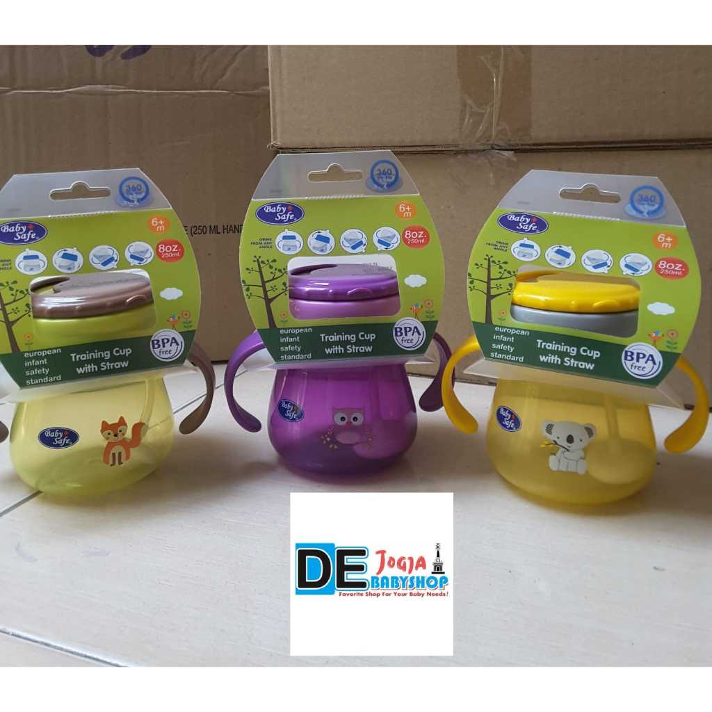 Baby Safe Training Cup | Botol Minum Sedotan Bayi Anak