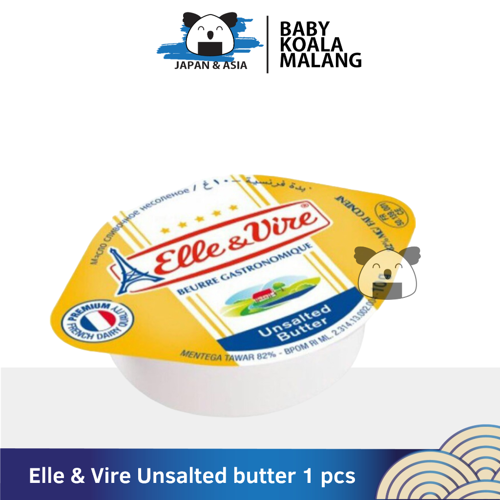 

Elle & Vire Butter Portion Microcup Unsalted 10 g | Butter MPASI.