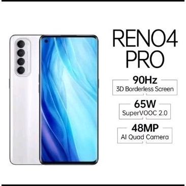 HP OPPO RENO 4 PRO (SECOND) RAM 8/256GB free garskin softcase dan antigores hydrogel
