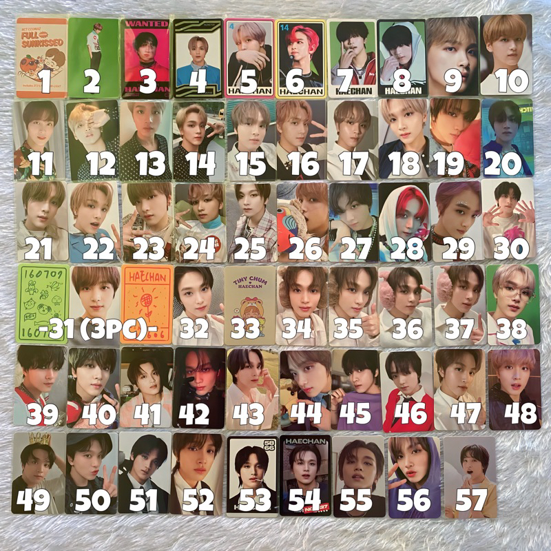 [1] HAECHAN PHOTOCARD OFFICIAL NCT 127 DREAM- tc ccomaz ar sticker universe card tds 2 the dream sho