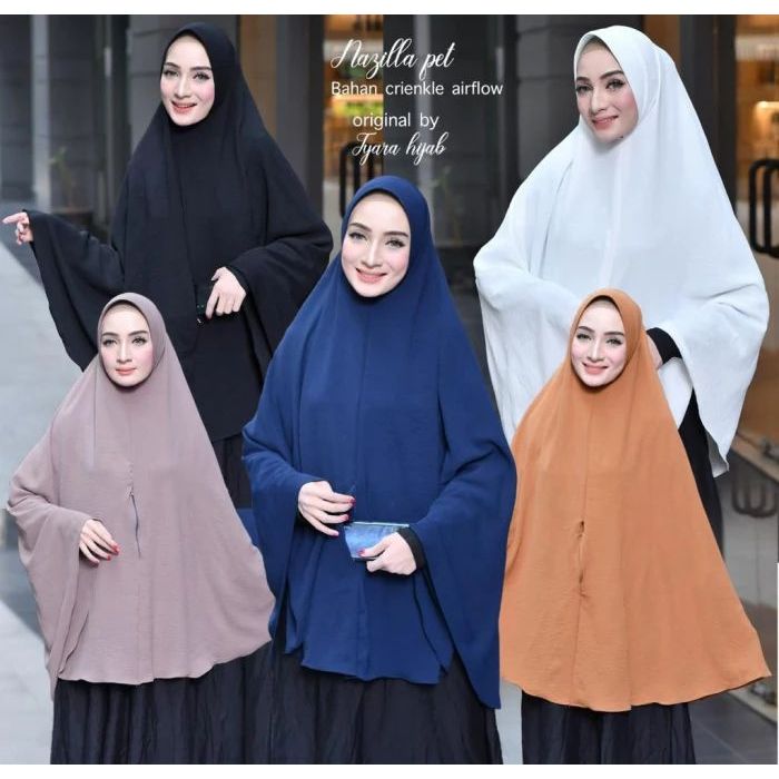 Jilbab hijab kerudung bergo jumbo crinkle krinkle airflow Instan kekinian halus pet busa tipis  Nazi