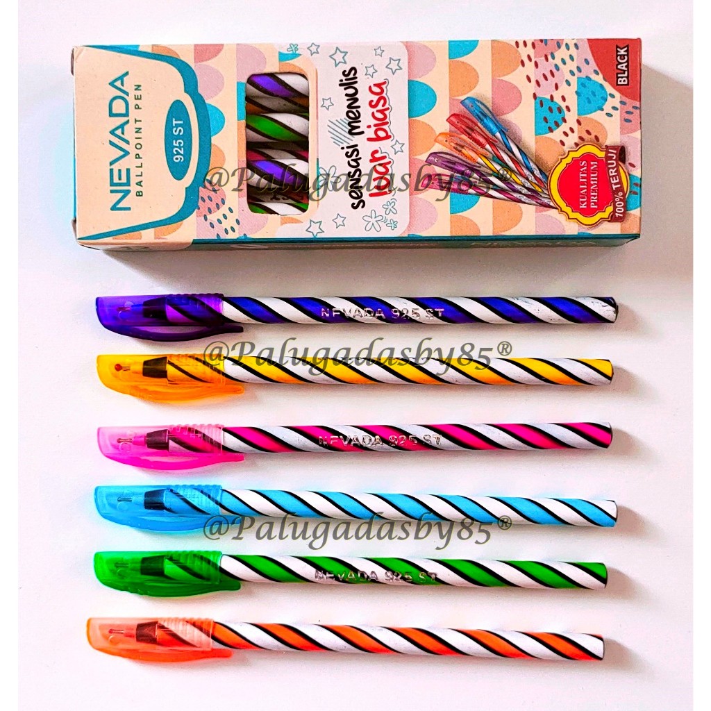 

(1 Biji) GROSIR Bolpen NEVADA 925 ST 0.7 Hitam / Pulpen Lilin Nevada 925ST / Bolpoin Nevada (1 Biji)